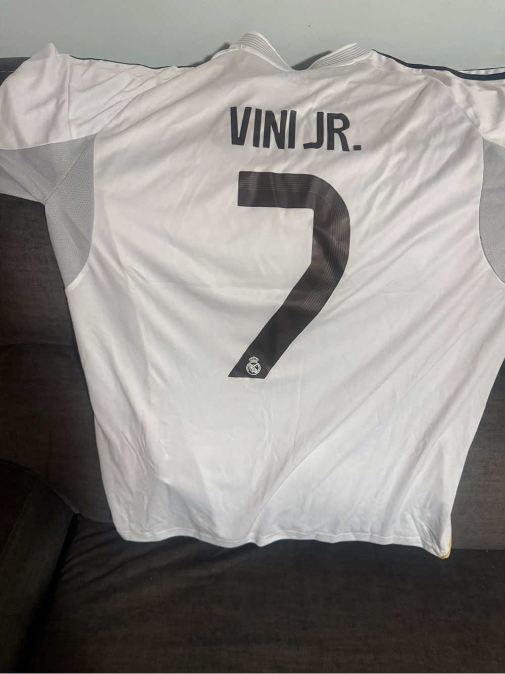 VINI JR #7 Men's White Soccer Jersey - Replica Fan Shirt